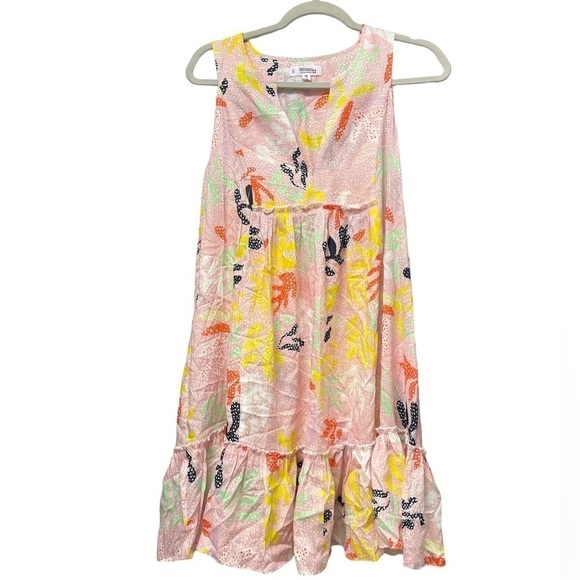 Lemlem NWOT Reef Bib Dress Multi Pink size small - Picture 7 of 13